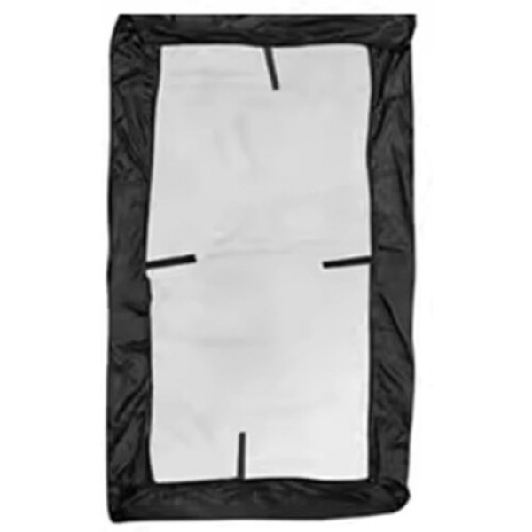 Light Hollywood swing cover with robust construction for the outdoor area (black)